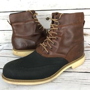 Timberland Boots 12 Brown Blue Wing Tip Leather